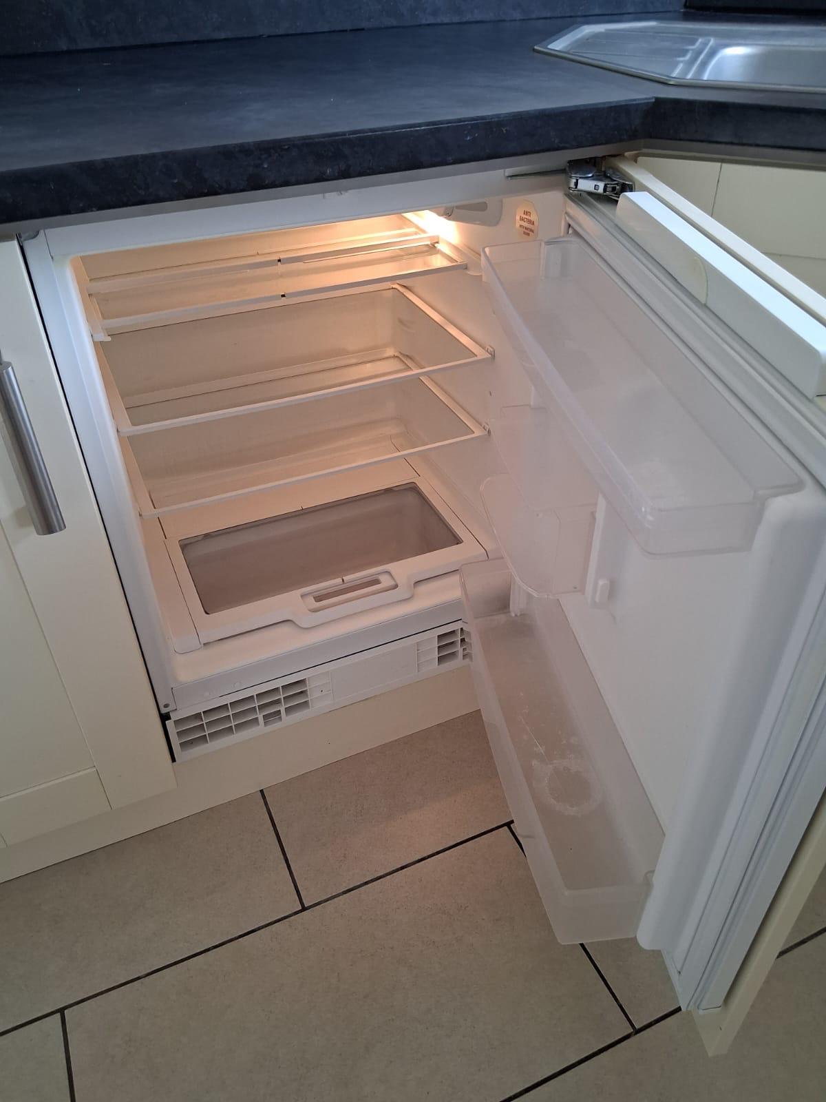 Fridge interior after professional cleaning